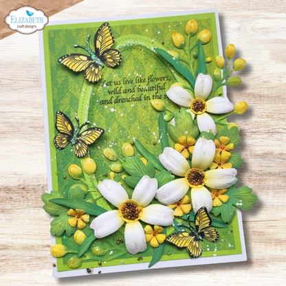 Elizabeth Craft Designs Bloom Wildly Die Blackfoot Daisy by Paper Flowers