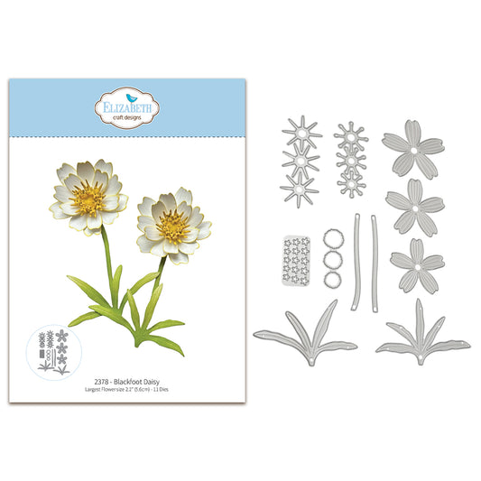 Elizabeth Craft Designs Bloom Wildly Die Blackfoot Daisy by Paper Flowers