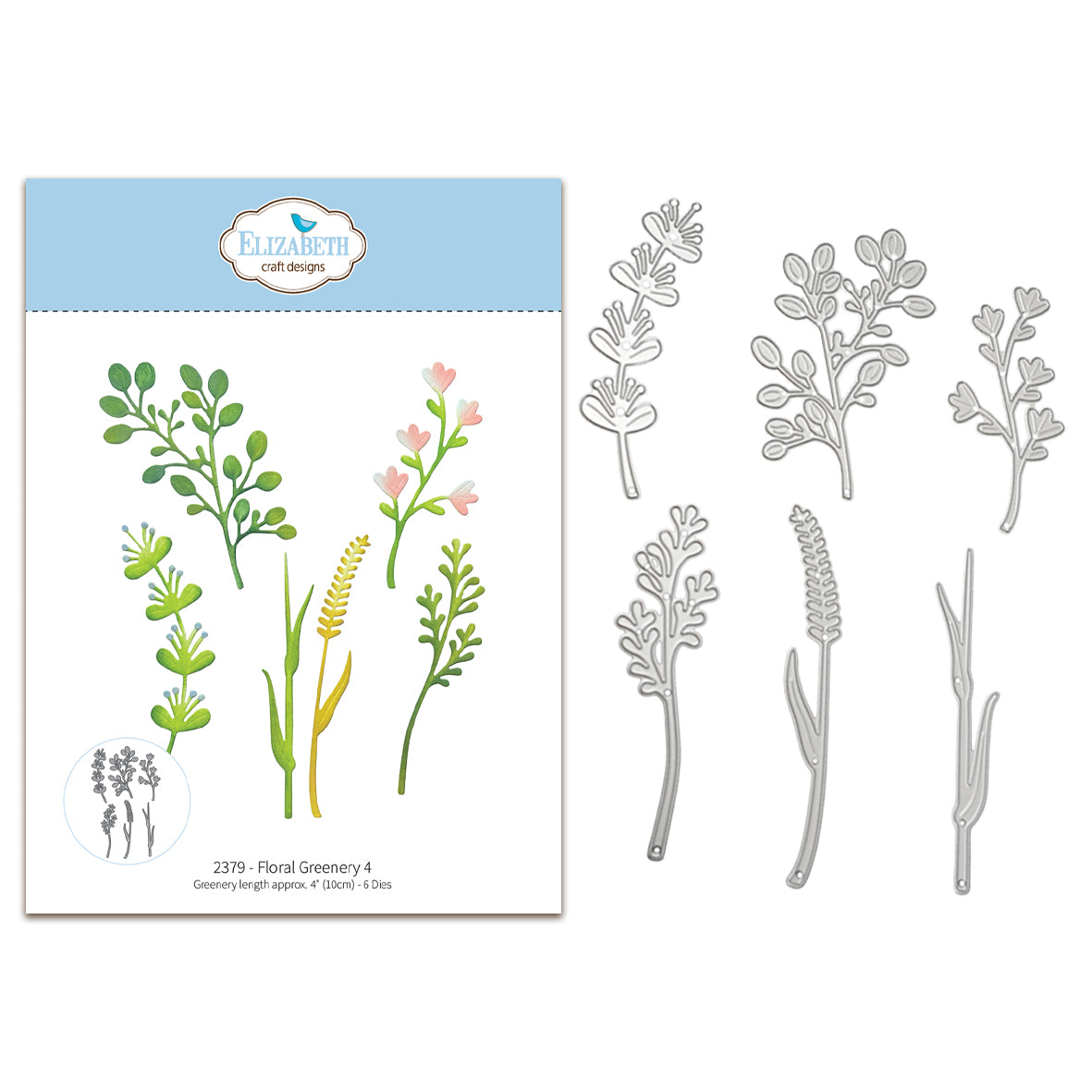Elizabeth Craft Designs Bloom Wildly Die Floral Greenery 4 by Paper Flowers