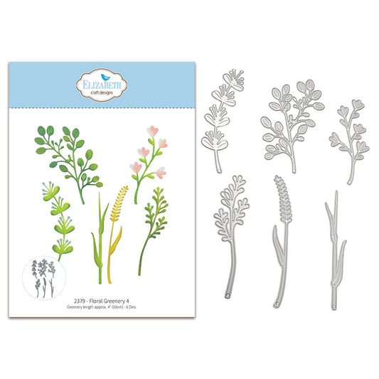 Elizabeth Craft Designs Bloom Wildly Die Floral Greenery 4 by Paper Flowers