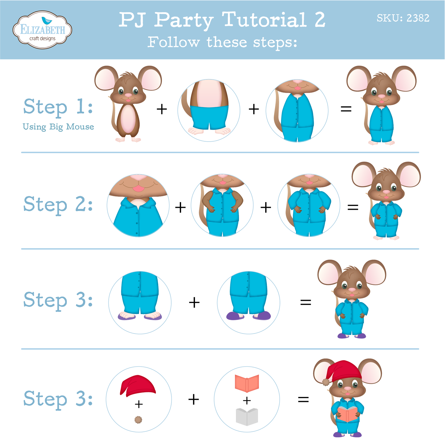 Elizabeth Craft Designs Snuggle Season Die PJ Party by Cute & Whimsical