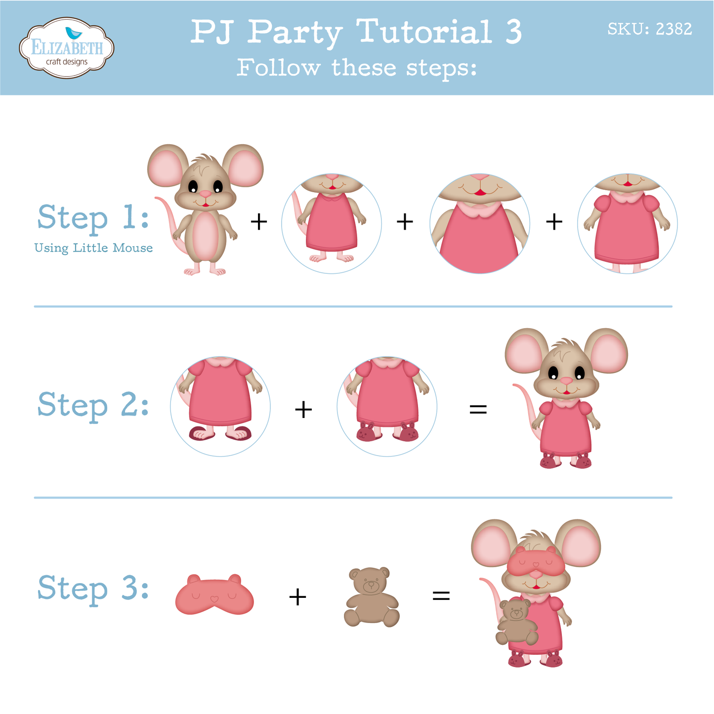 Elizabeth Craft Designs Snuggle Season Die PJ Party by Cute & Whimsical