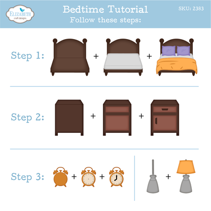 Elizabeth Craft Designs Snuggle Season Die Bedtime by Cute & Whimsical