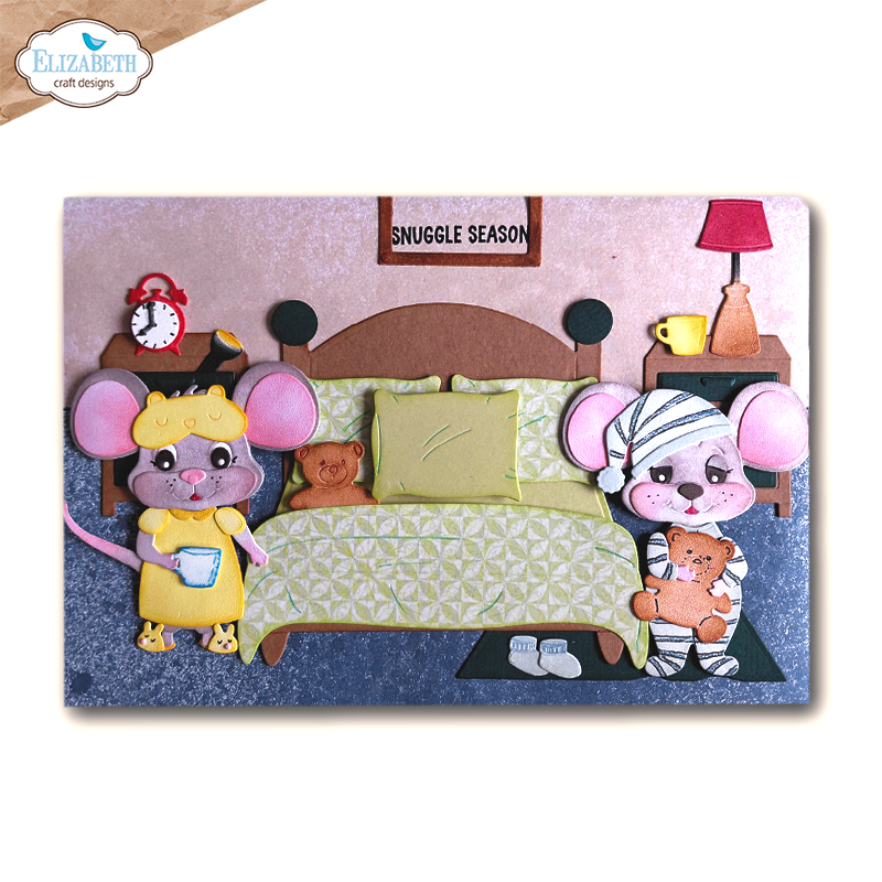 Elizabeth Craft Designs Snuggle Season Die Bedtime by Cute & Whimsical