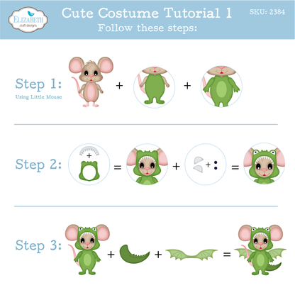 Elizabeth Craft Designs Snuggle Season Die Halloween Costumes Cute by Cute & Whimsical