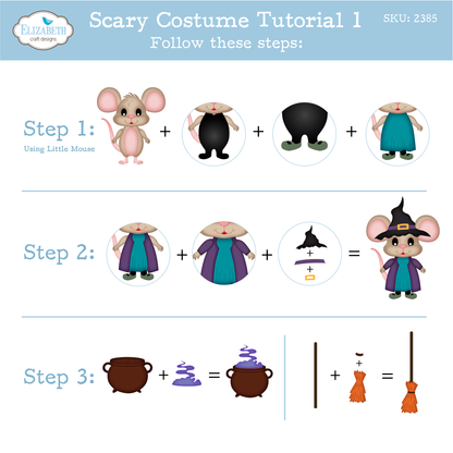 Elizabeth Craft Designs Snuggle Season Die Halloween Costumes Scary by Cute & Whimsical