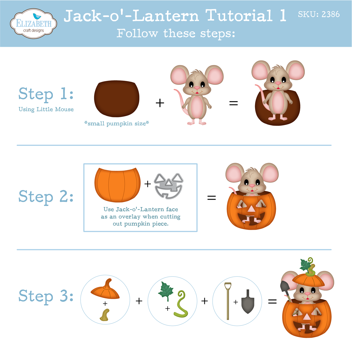 Elizabeth Craft Designs Snuggle Season Die Jack-o'- Lantern by Cute & Whimsical