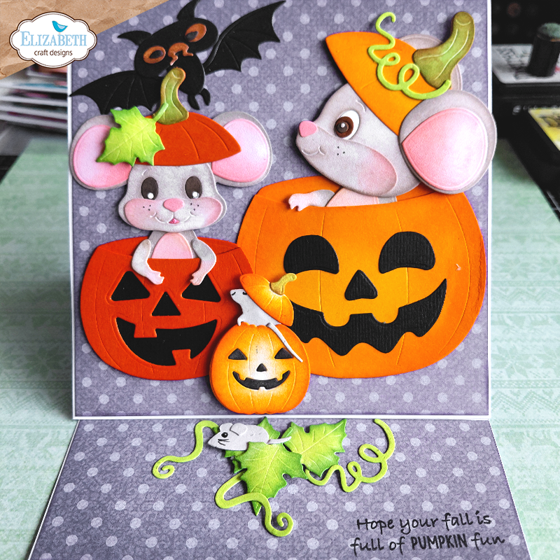 Elizabeth Craft Designs Snuggle Season Die Jack-o'- Lantern by Cute & Whimsical