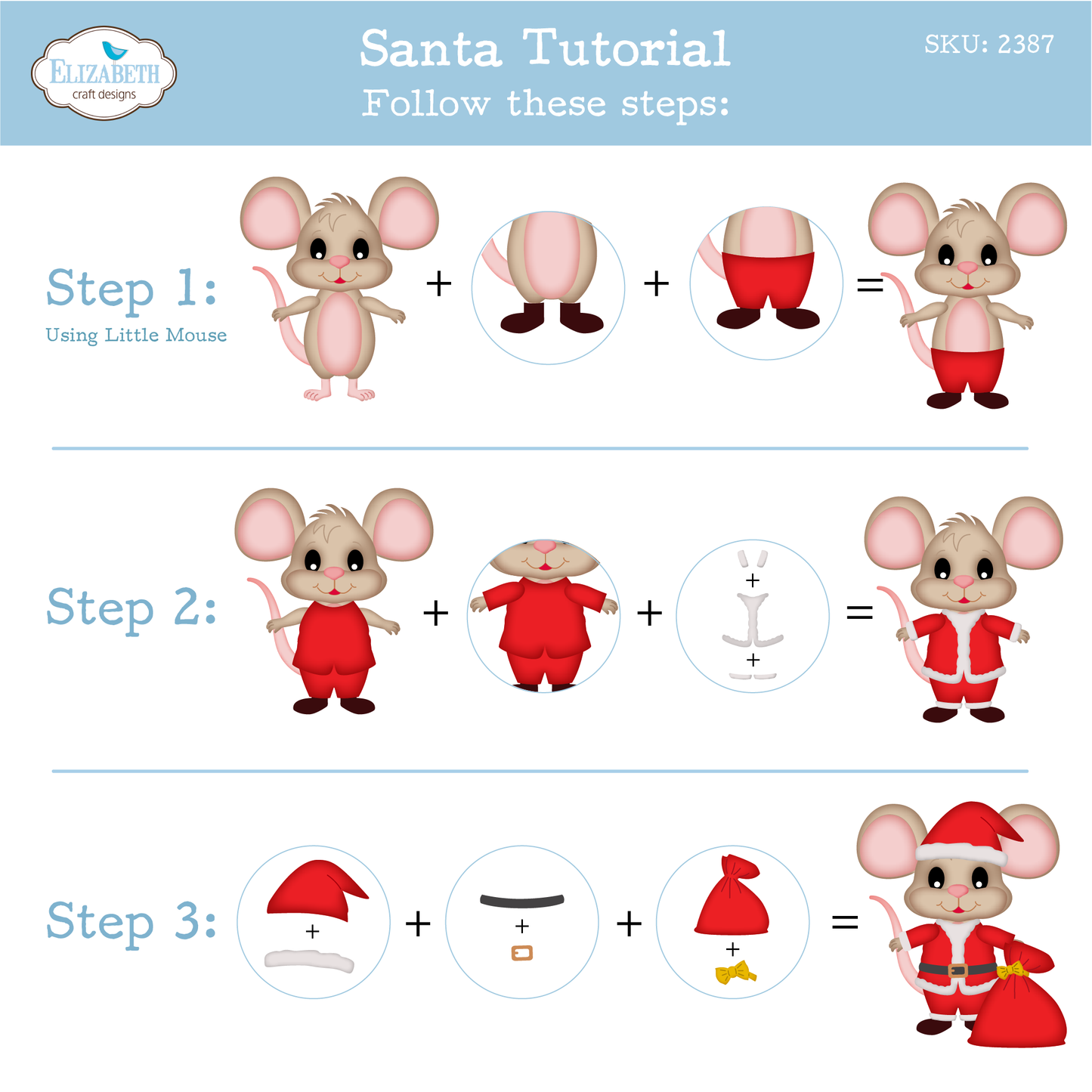 Elizabeth Craft Designs Snuggle Season Die Santa and Mrs. Claus by Cute & Whimsical