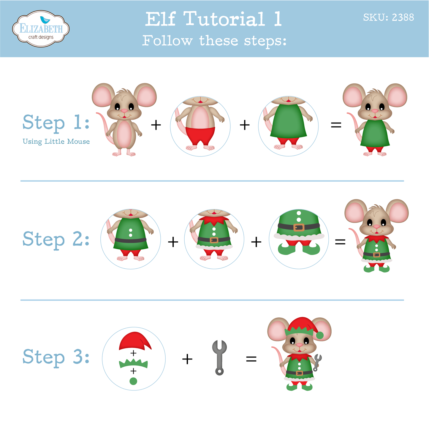 Elizabeth Craft Designs Snuggle Season Die Elf by Cute & Whimsical