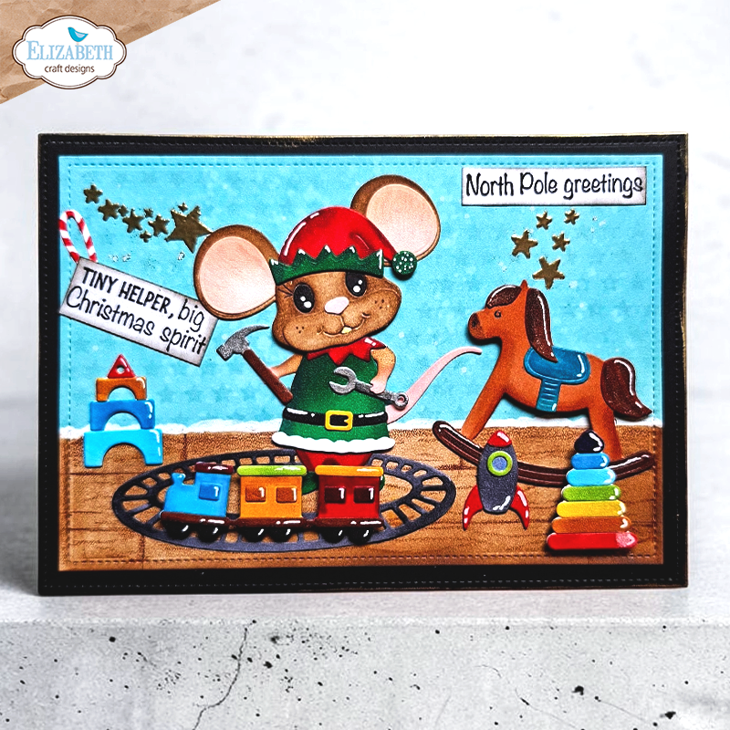 Elizabeth Craft Designs Snuggle Season Die Elf by Cute & Whimsical