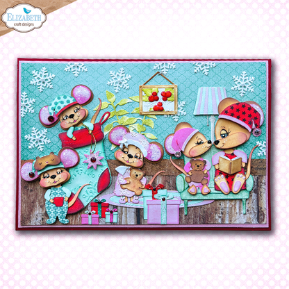 Elizabeth Craft Designs Snuggle Season Stamps Stocking by Cute & Whimsical