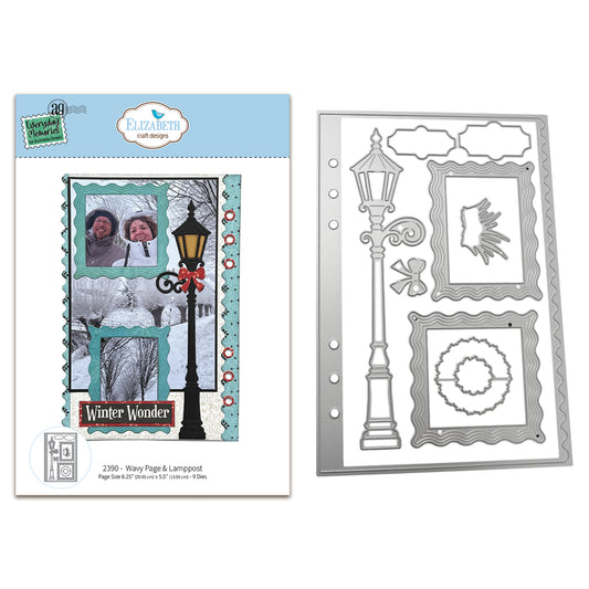 Elizabeth Craft Designs Cozy Comfort Die Wavy Page & Lamppost by Everyday Memories