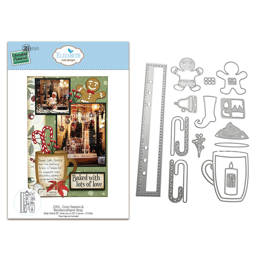 Elizabeth Craft Designs Cozy Comfort Die Cozy Season & Reinforcement Strip by Everyday Memories
