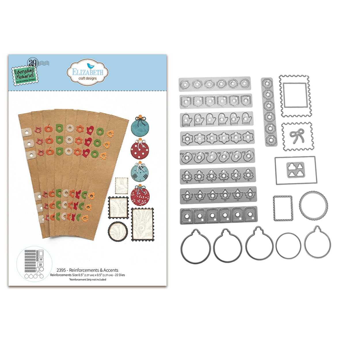 Elizabeth Craft Designs Cozy Comfort Die Reinforcements & Accents by Everyday Memories