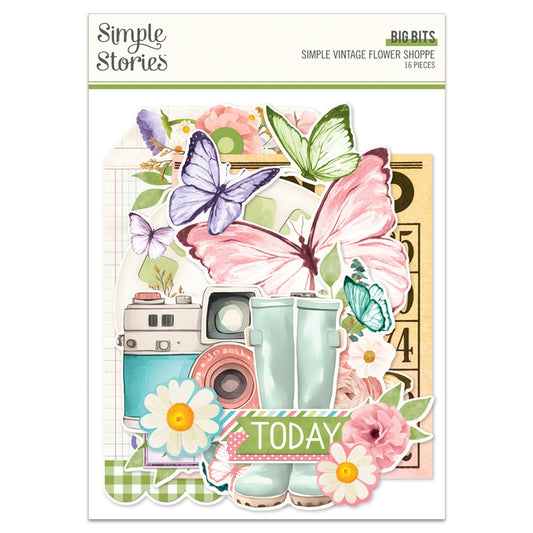 Simple Stories Simple Vintage Flower Shoppe Big Bits & Pieces