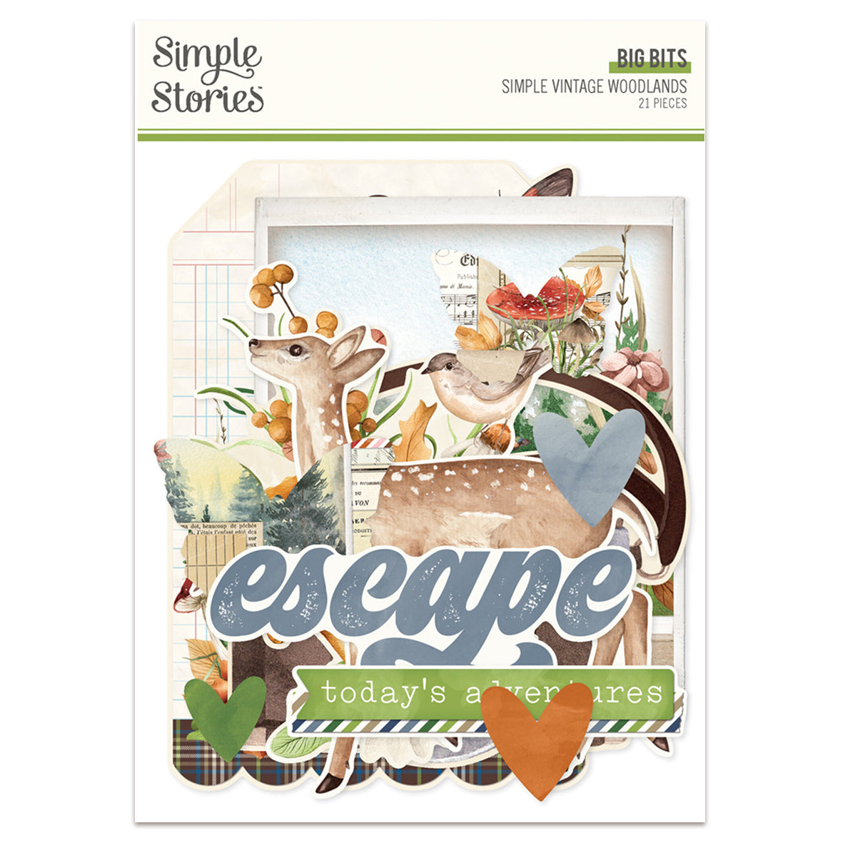 Simple Stories Simple Vintage Woodlands Big Bits & Pieces
