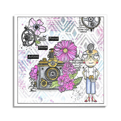 #786 - A7 Clear Stamp Set - Travel Dee