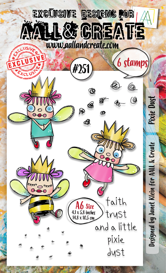 #251 - A6 Clear Stamp Set - Pixie Dust