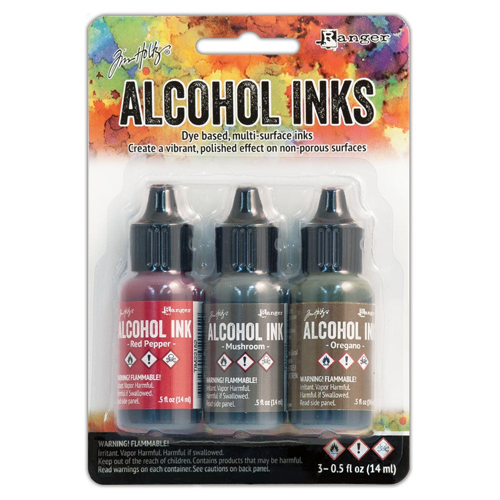 Ranger Tim Holtz Alcohol Ink .5oz 3 Pcs - Tuscan Garden