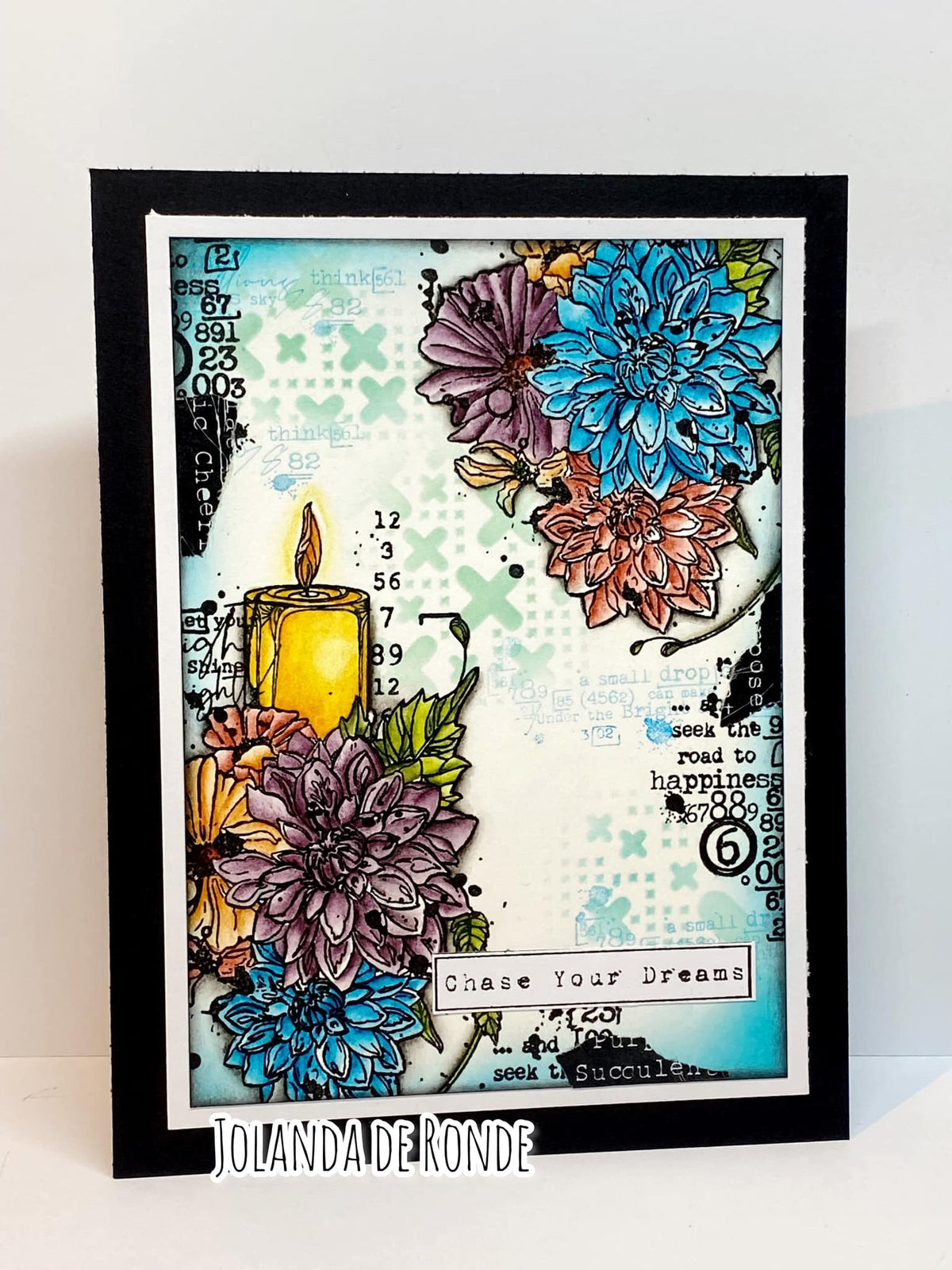 TP-709 - A5 Clear Stamp Set - Lighted Florals