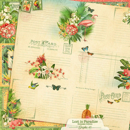 Graphic45 Lost in Paradise - Updated Keepsake Kit with Metal Die-Set Preorder*