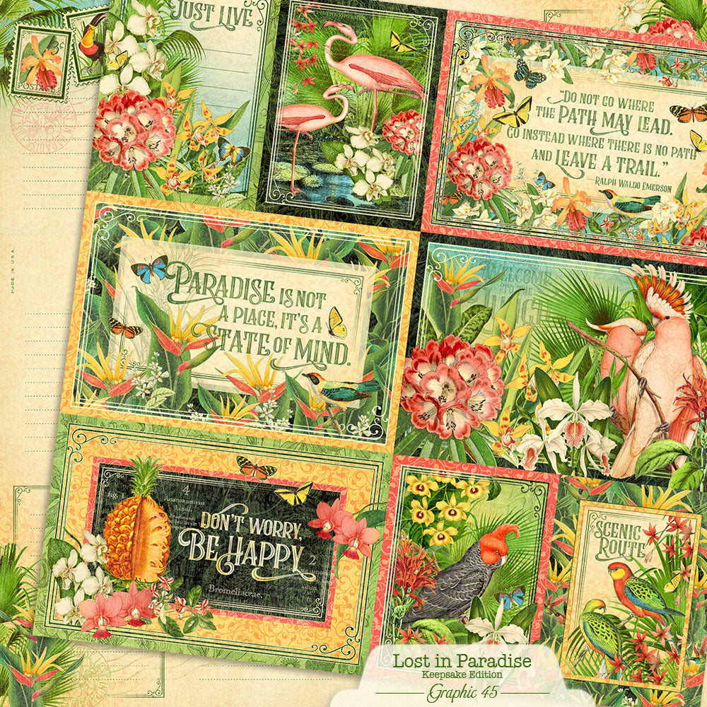 Graphic45 Lost in Paradise - Updated Keepsake Kit with Metal Die-Set Preorder*