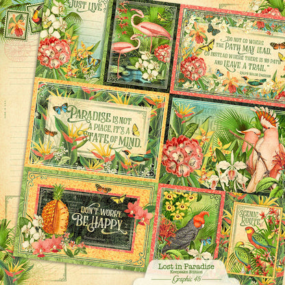 Graphic45 Lost in Paradise - Updated Keepsake Kit with Metal Die-Set Preorder*