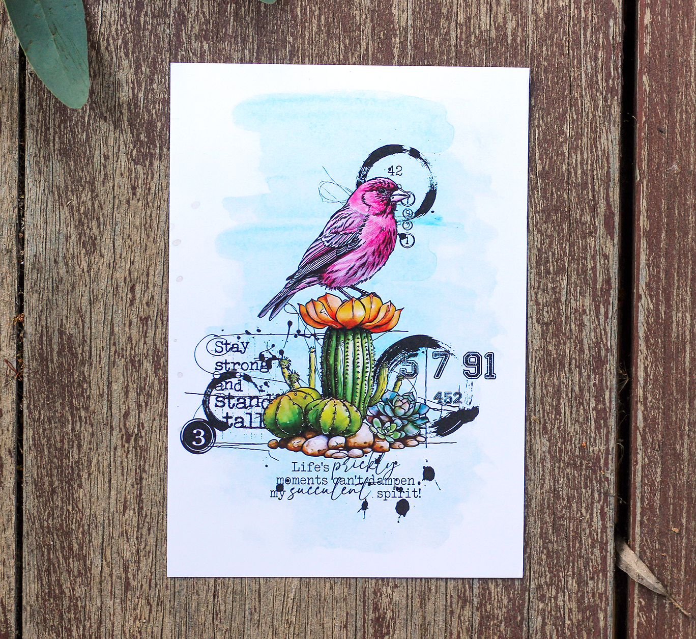 #1073 - A6 Stamp Set - Botanical Bliss