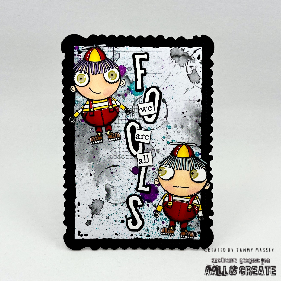 #502 - A7 Clear Stamp Set - Mad Tea Party
