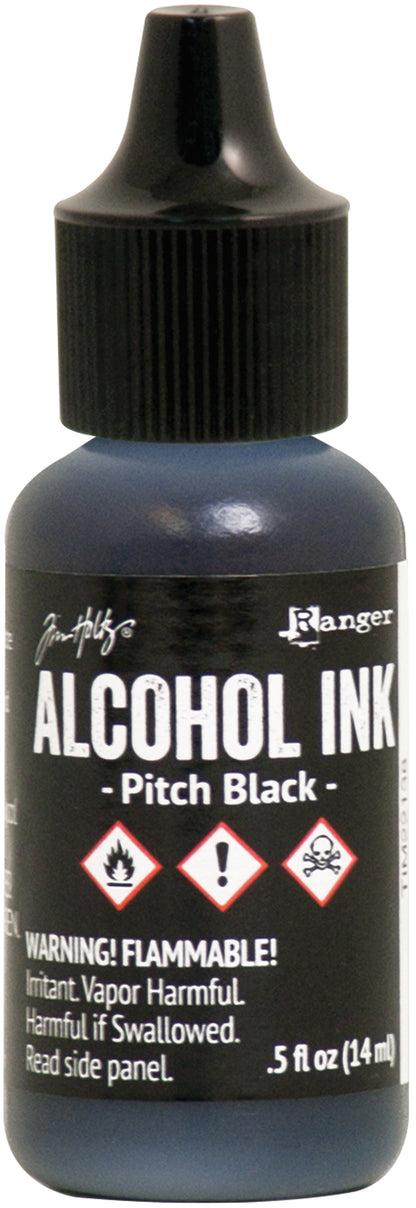 Ranger Tim Holtz Alcohol Ink .5oz - Pitch Black
