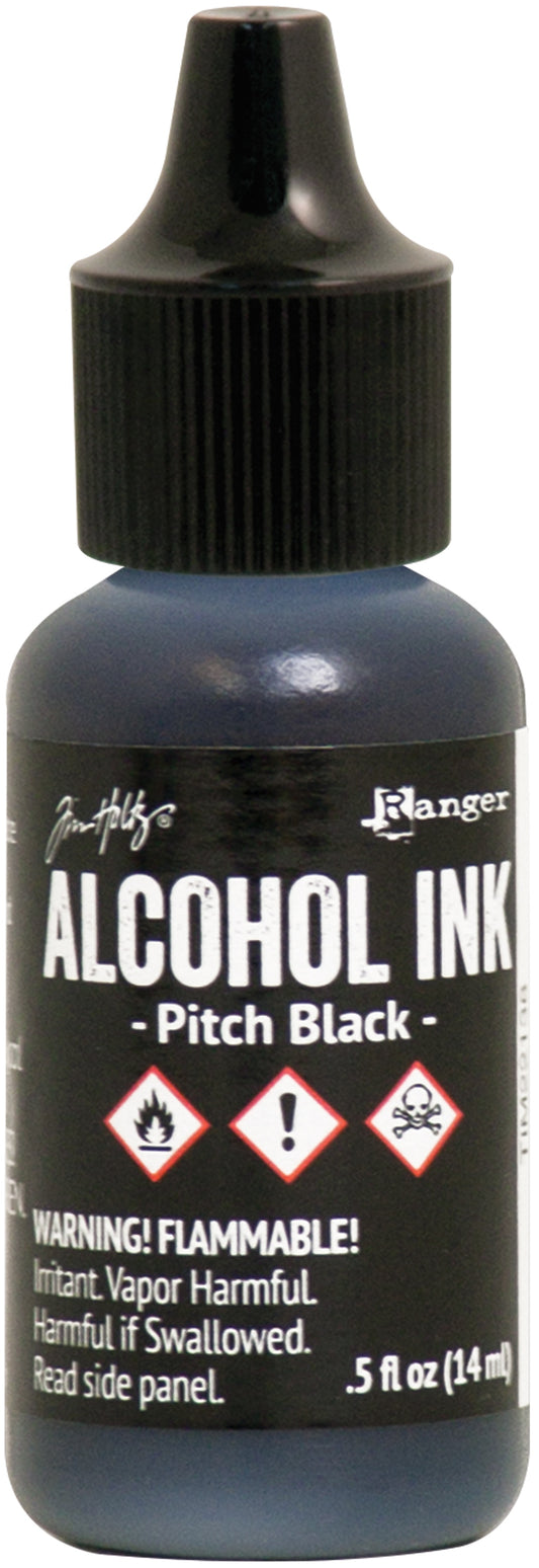 Ranger Tim Holtz Alcohol Ink .5oz - Pitch Black