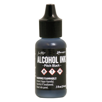 Ranger Tim Holtz Alcohol Ink .5oz - Pitch Black