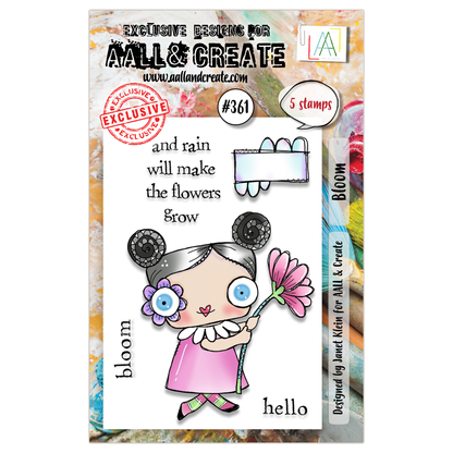 #361 - A7 Clear Stamp Set - Bloom