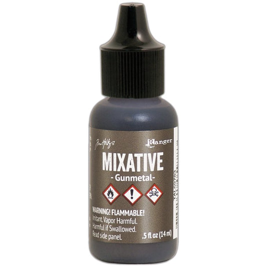 Ranger Tim Holtz Alcohol Ink Metallic Mixatives - Gunmetal