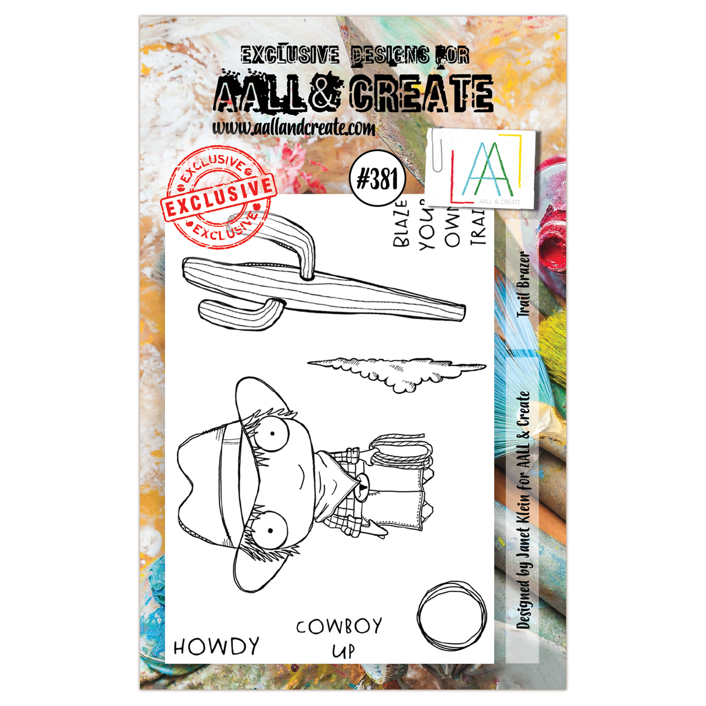 #381 - A7 Clear Stamp Set - Trail Blazer