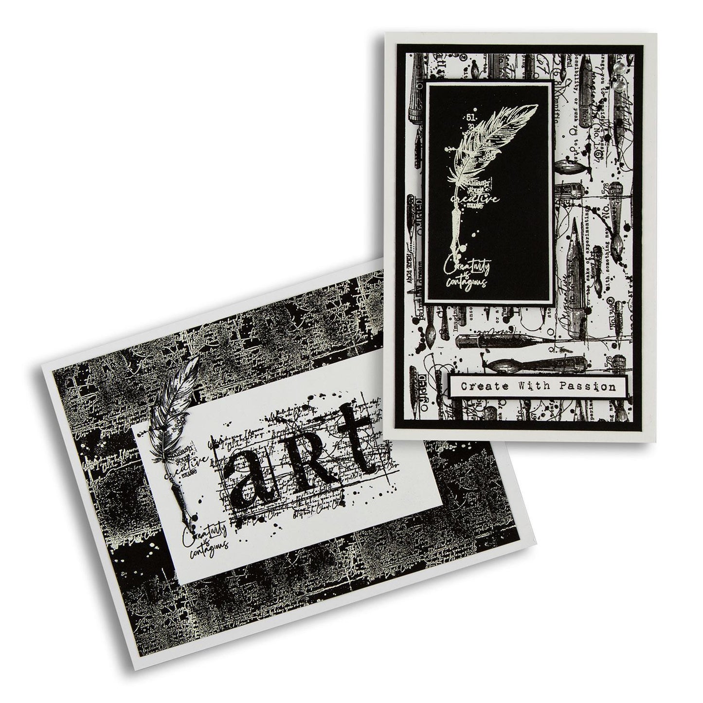 TP-919 - A6 Clear Stamp Set - Inking Gears