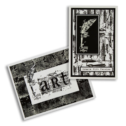 TP-919 - A6 Clear Stamp Set - Inking Gears