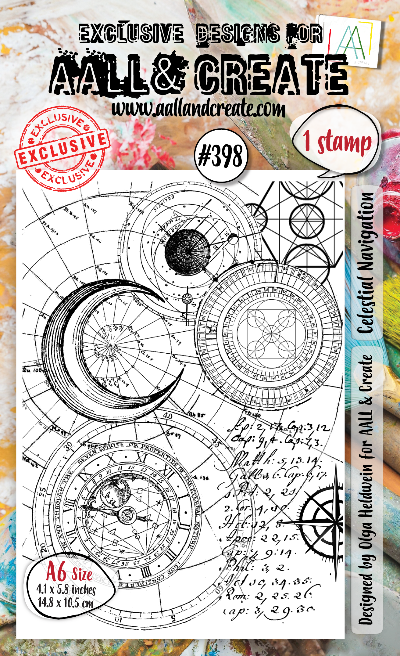 #398 - A6 Clear Stamp Set - Celestial Navigation