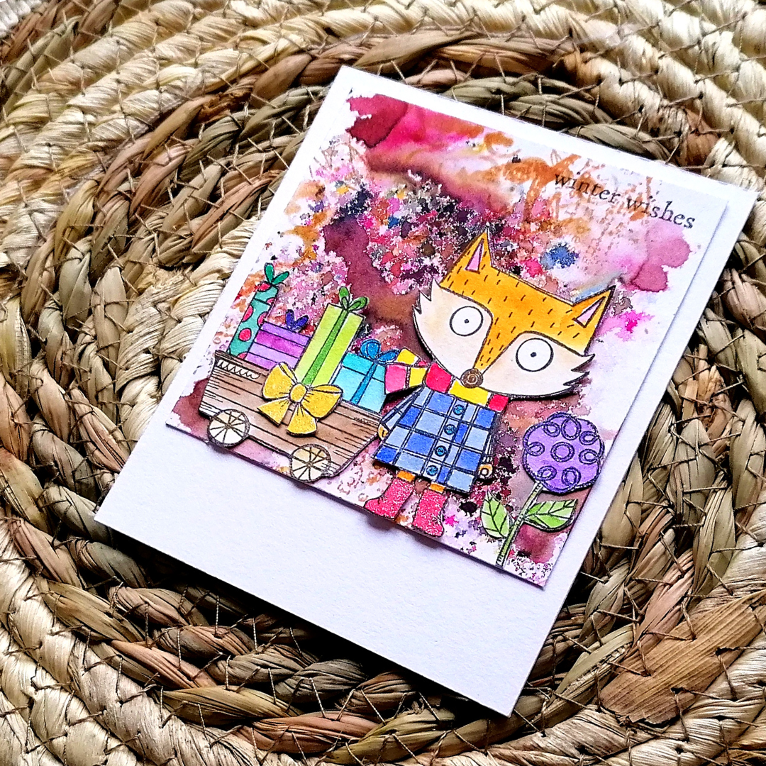 #607 - A7 Clear Stamp Set - Holiday Fox