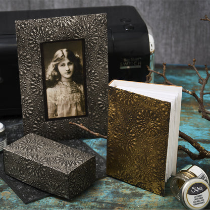 Sizzix 3-D Texture Fades Embossing Folder Bundle by Tim Holtz - Engraved & Kaleidoscope - Ships from 15th October