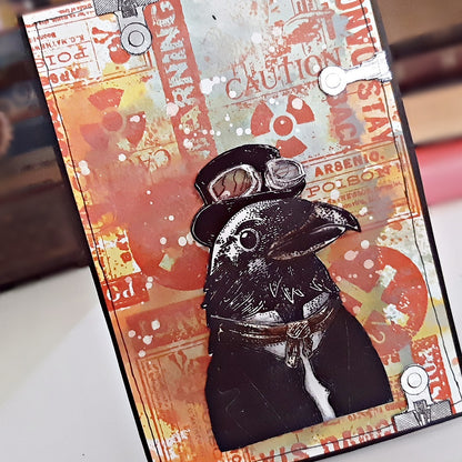 TP-445 - A7 Clear Stamp Set - Dashing Crow