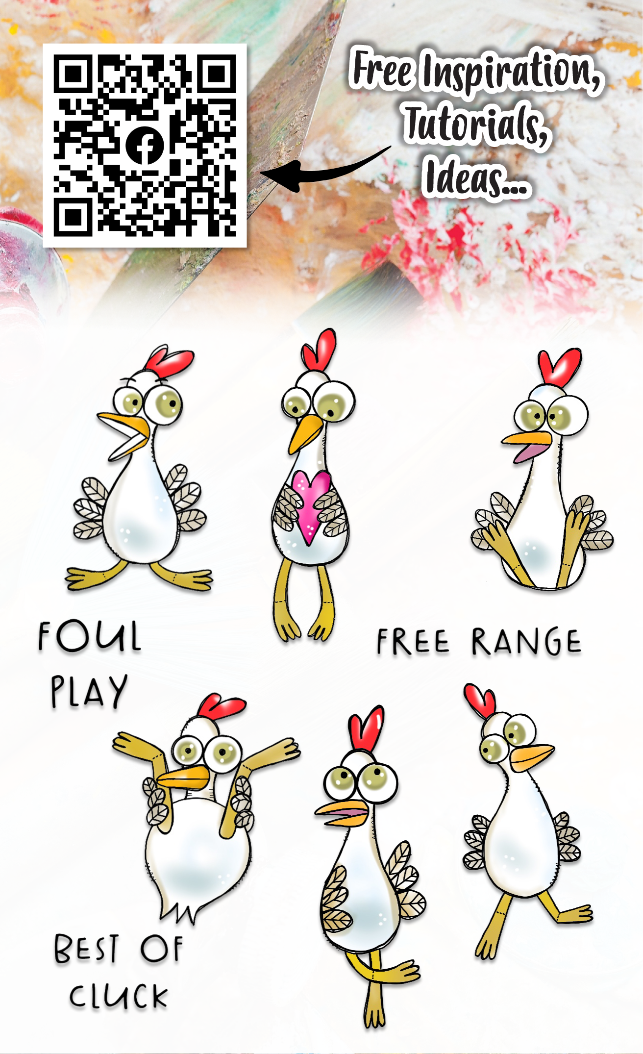 #407 - A6 Clear Stamp Set - Chicken Dance