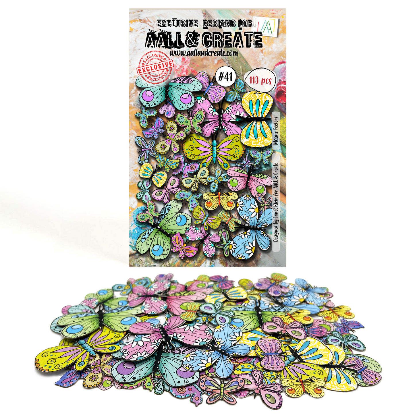 #41 - Ephemera Die-Cuts - Mosaic Feelers