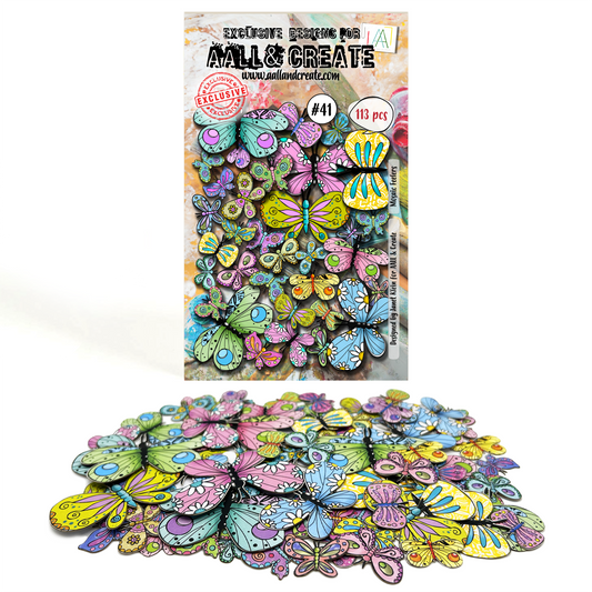 #41 - Ephemera Die-Cuts - Mosaic Feelers