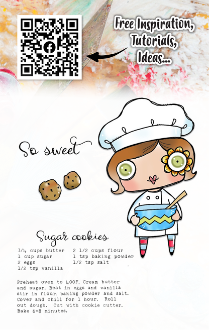 #421 - A7 Clear Stamp Set - Sugar Cookies