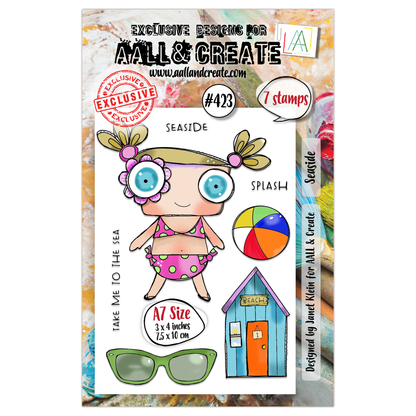 #423 - A7 Clear Stamp Set - Seaside
