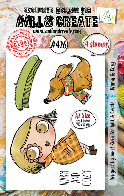 #426 - A7 Clear Stamp Set - Warm & Cosy