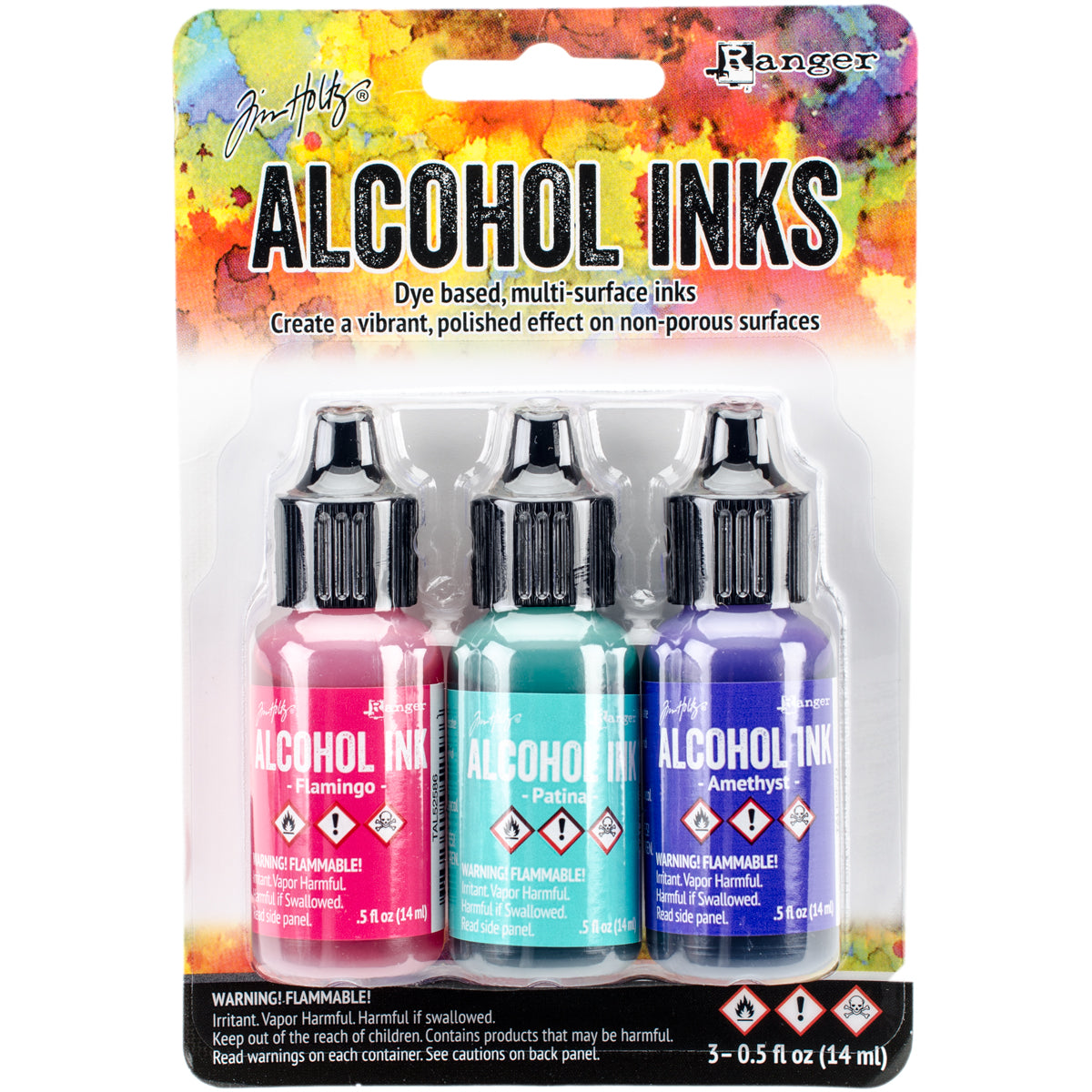 Ranger Tim Holtz Alcohol Ink .5oz 3 Pcs - Beach Deco