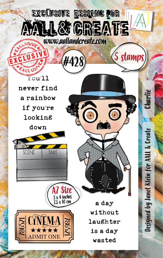 #428 - A7 Clear Stamp Set - Charlie